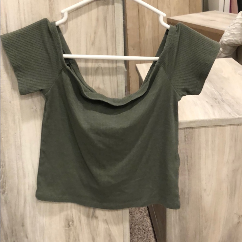 Off the shoulder crop top